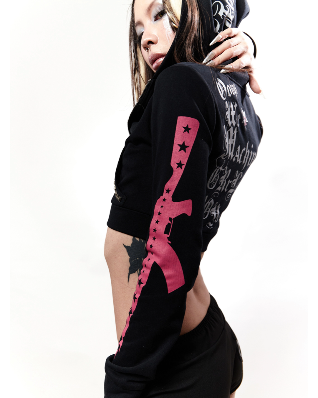 Ooops333 PUNK RHINESTONE SKINNY SET