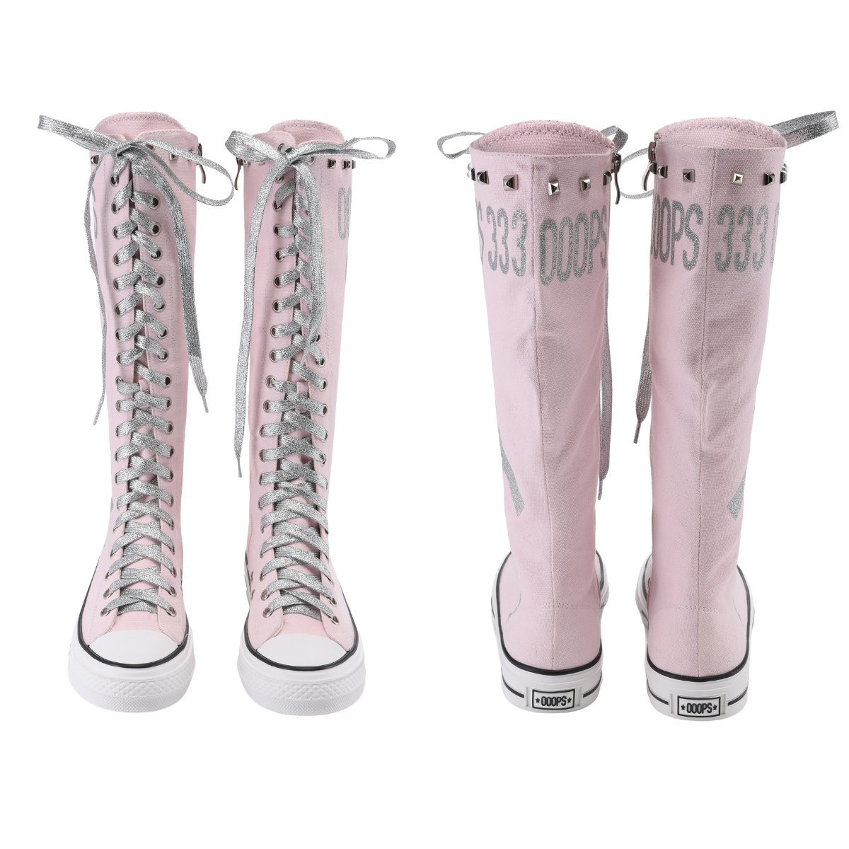 Ooops333 PUNK FLAT BOOTS