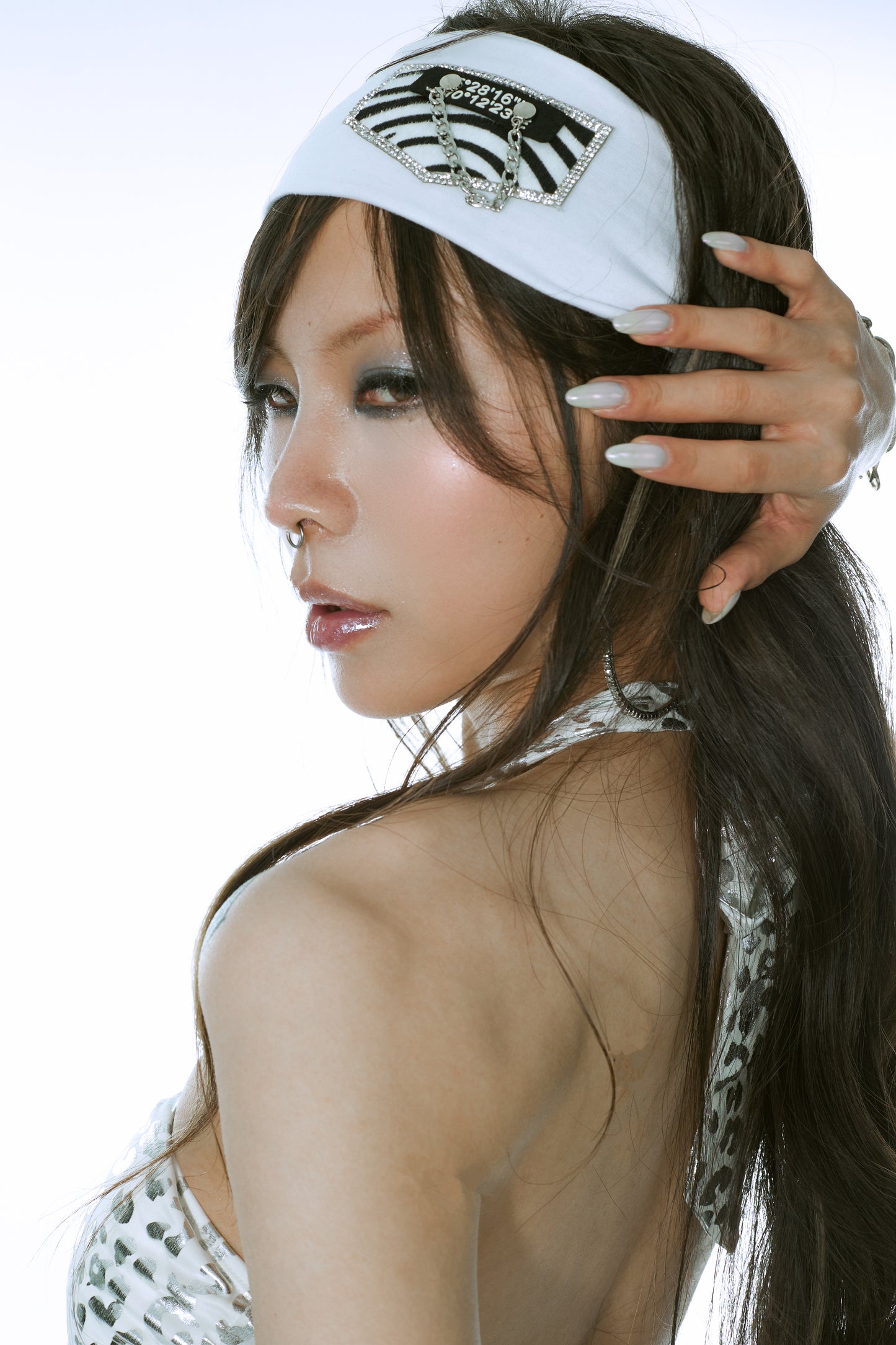 Ooops333 TRENDY METAL CHAIN BANDANA WRAP