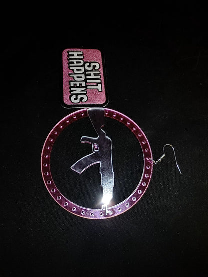 Ooops333 Y2K ACRYLIC HOOP EARRINGS