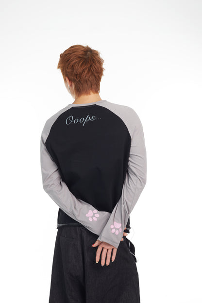 Ooops333 25AW 「Yall don't fk with music like i do」LONG SLEEVE TEE（OVERSIZE）