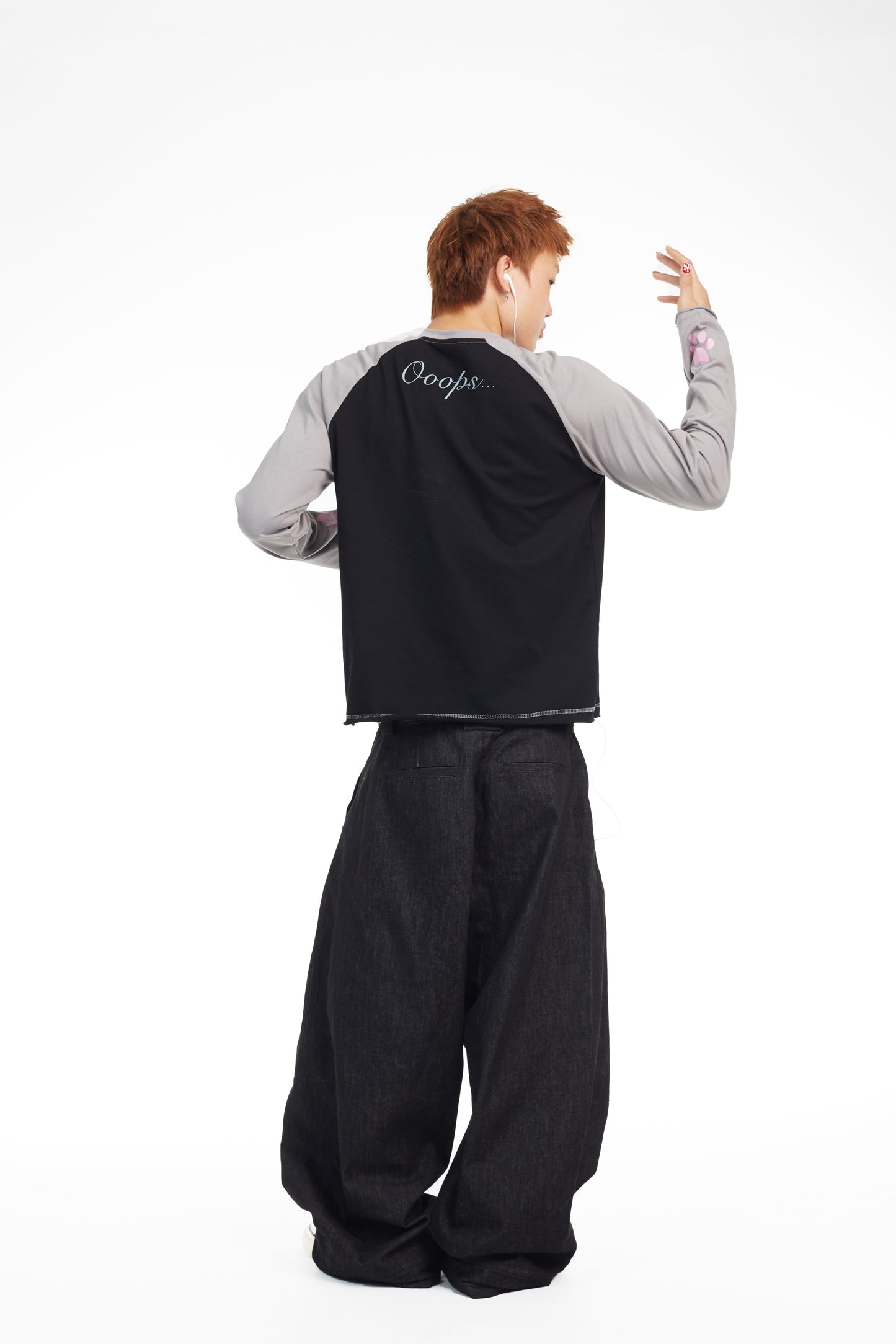 Ooops333 25AW 「Yall don't fk with music like i do」LONG SLEEVE TEE（OVERSIZE）