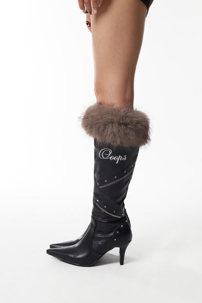 Ooops333 25AW 「ICON」HI HEEL TALL BOOTS 8CM HEEL