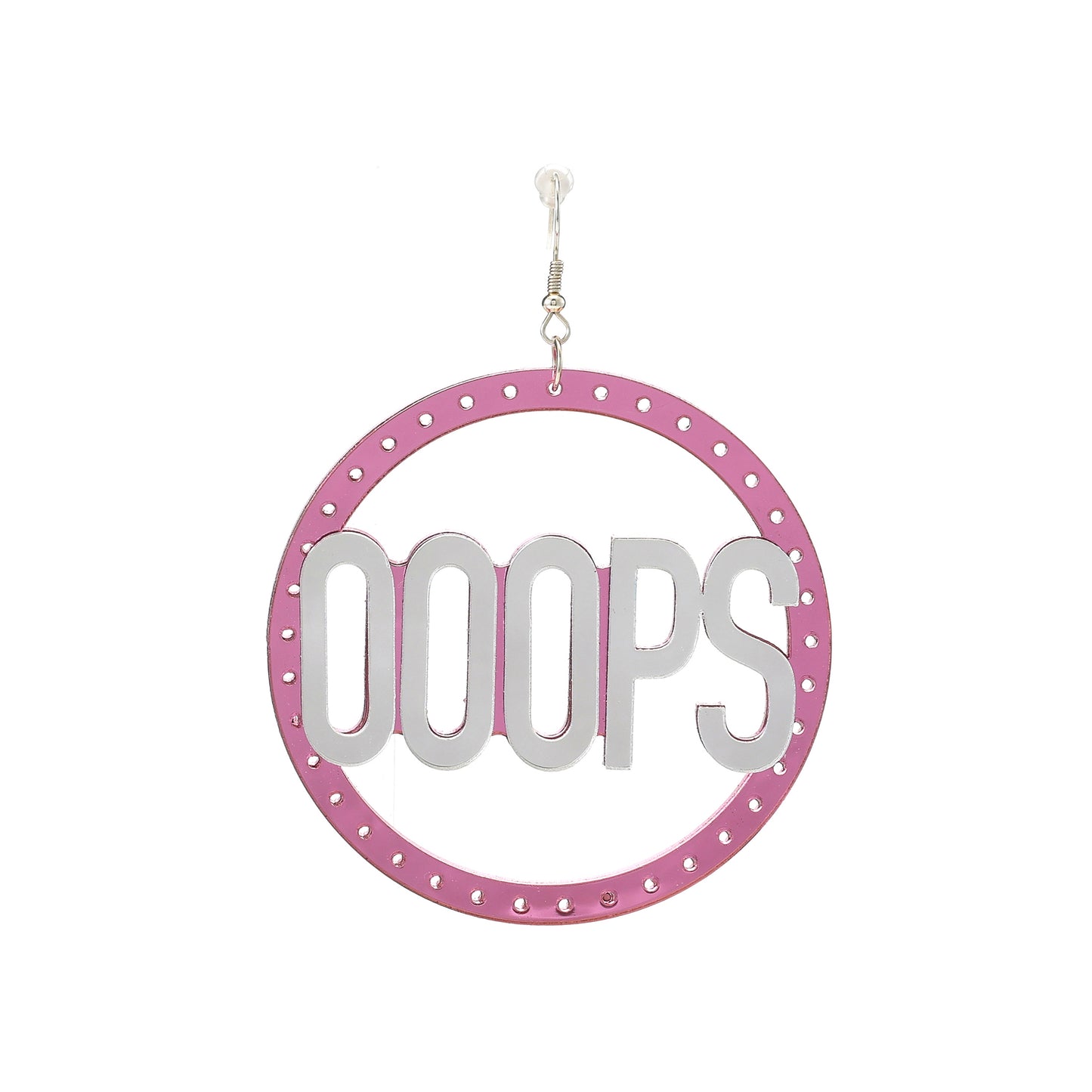 Ooops333 Y2K ACRYLIC HOOP EARRINGS