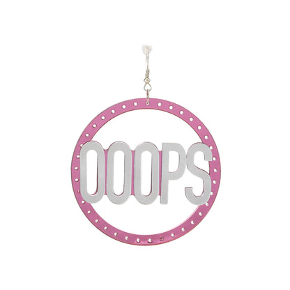 Ooops333 Y2K ACRYLIC HOOP EARRINGS