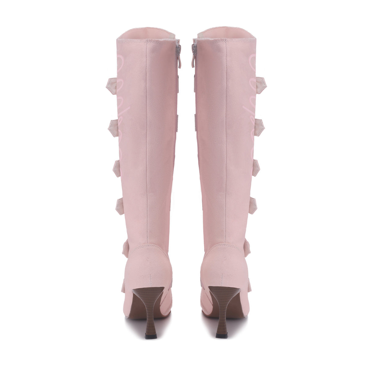 Ooops333 Napoleon Vintage Lace-Up Stiletto Knee High Boots