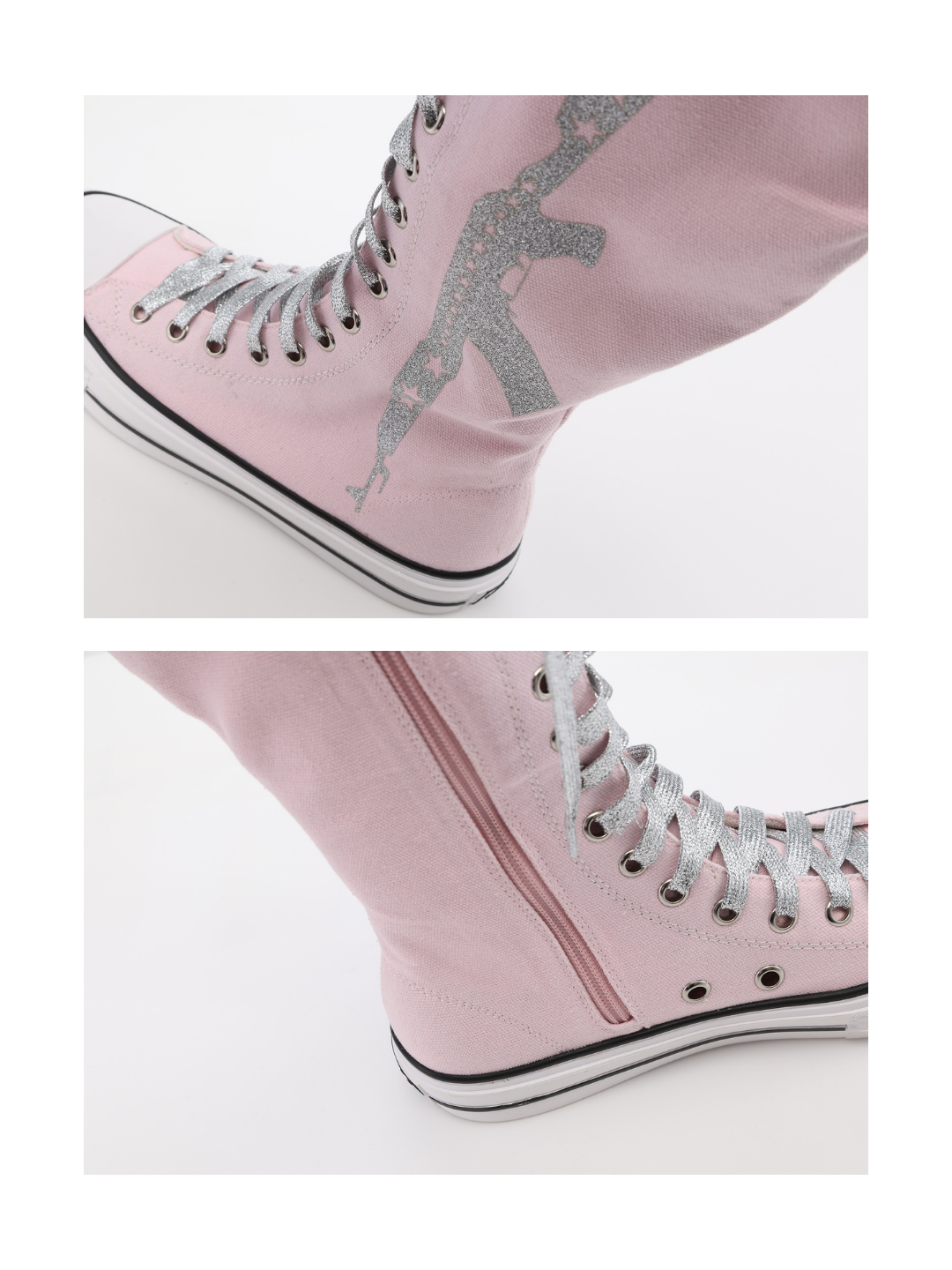 Ooops333 PUNK FLAT BOOTS