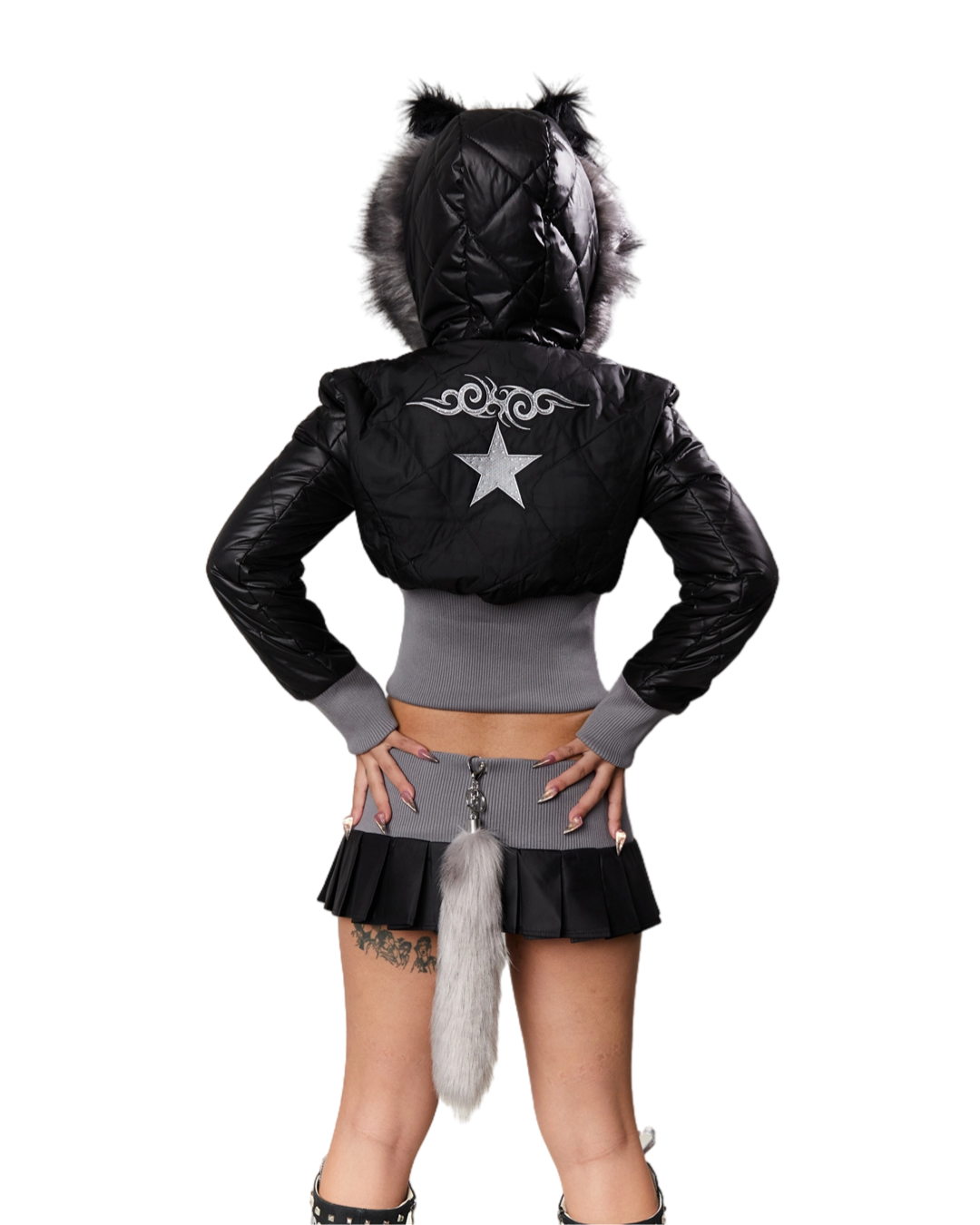 Ooops 2024AW BLACK SHE-WOLF SHE-BOSS SET