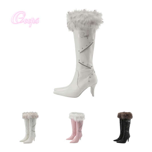 Ooops333 25AW 「ICON」HI HEEL TALL BOOTS 8CM HEEL