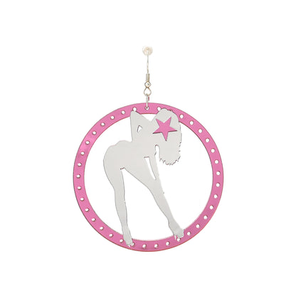 Ooops333 Y2K ACRYLIC HOOP EARRINGS