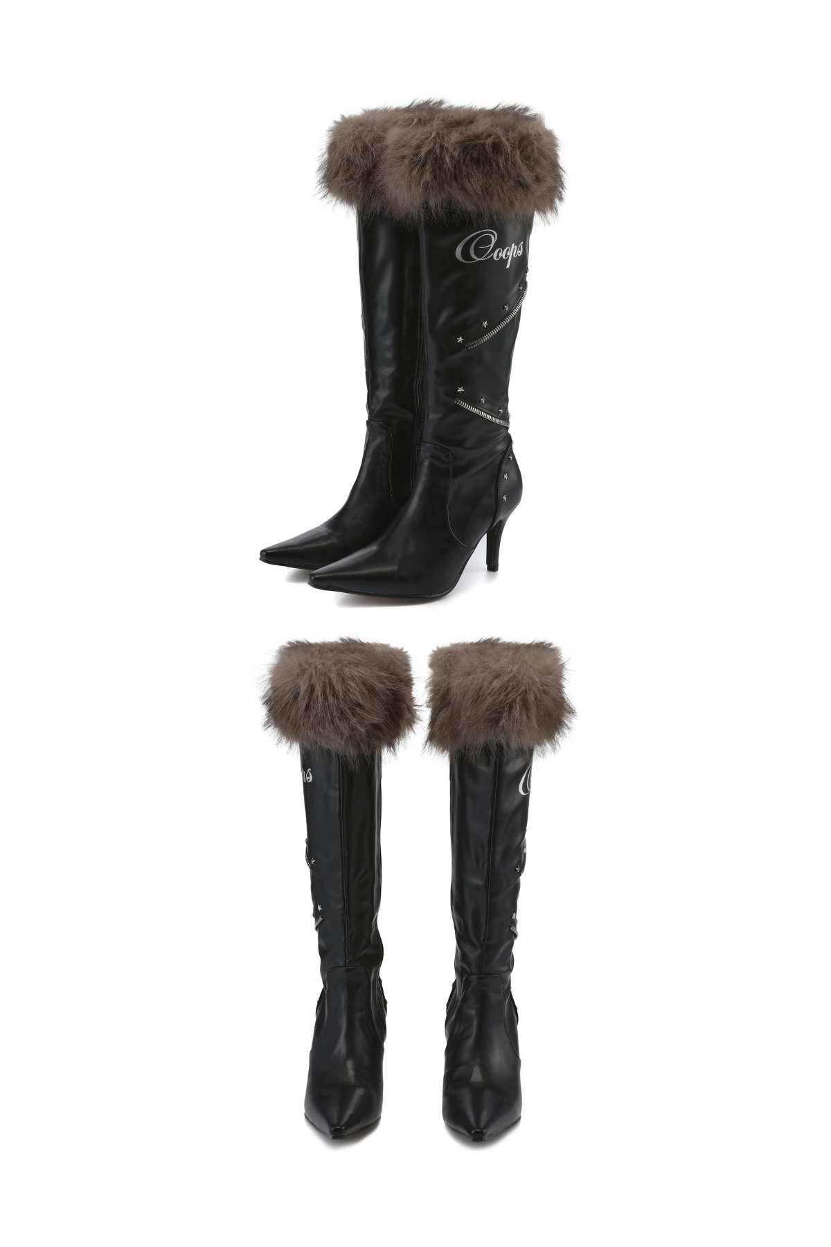 Ooops333 25AW 「ICON」HI HEEL TALL BOOTS 8CM HEEL