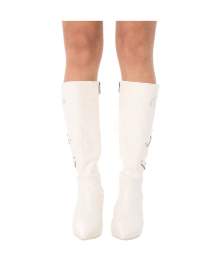 Ooops333 26SS 「SLAY！」Pointed Toe Hi Heel Tall Boots 8cm Heel