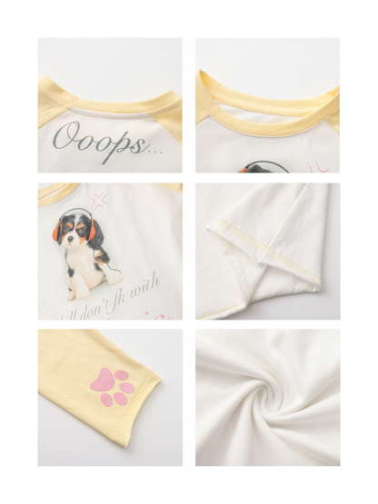 Ooops333 25AW 「Yall don't fk with music like i do」LONG SLEEVE TEE（OVERSIZE）