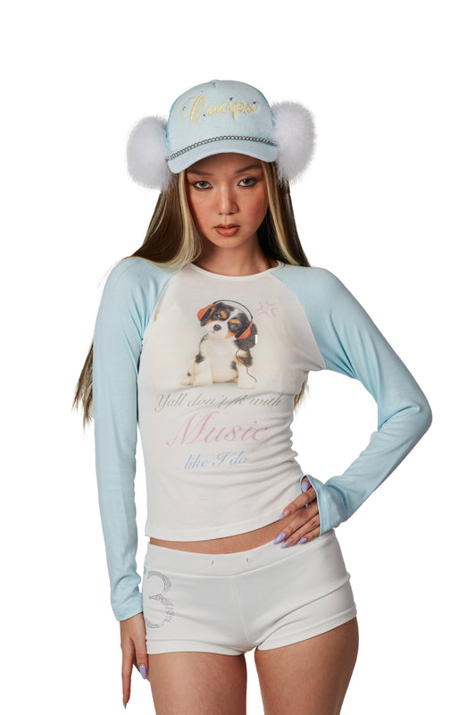 Ooops333 25AW 「Yall don't fk with music like i do」LONG SLEEVE TEE（SLIM FIT）