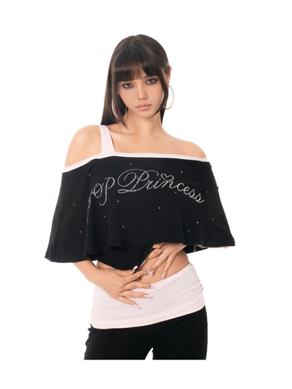 Ooops333 26SS 「SLAY！」Ruffle Trim Top and Flare Pants Set