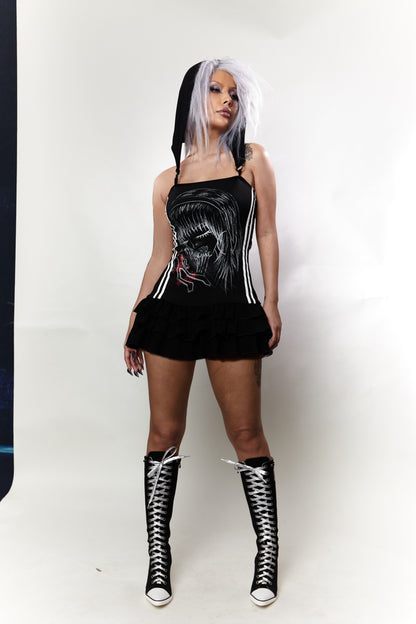 Ooops 2024AW BACKLESSS HOODIE DRESS