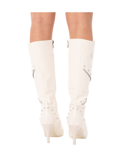 Ooops333 26SS 「SLAY！」Pointed Toe Hi Heel Tall Boots 8cm Heel
