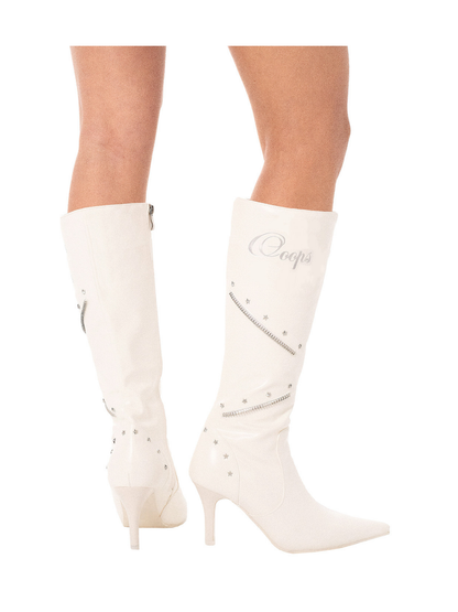 Ooops333 26SS 「SLAY！」Pointed Toe Hi Heel Tall Boots 8cm Heel