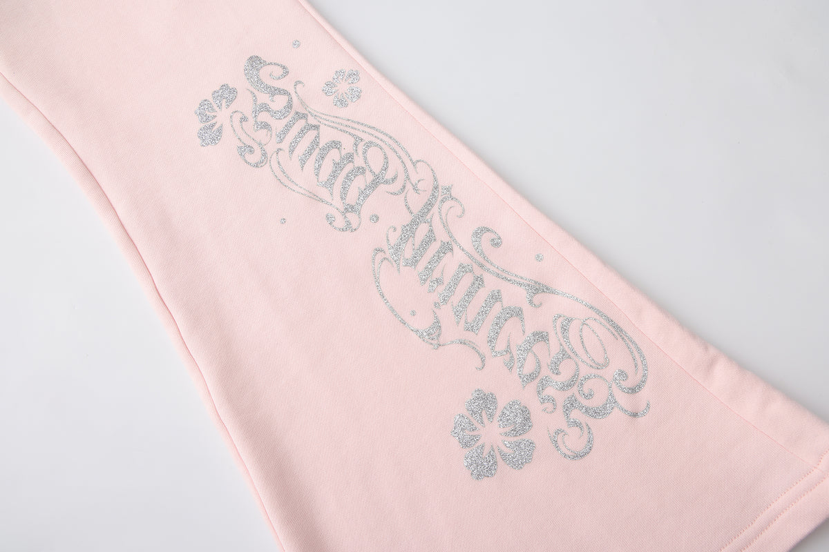 Ooops333 26AW Hibiscus Glitter Two-Piece Tracksuit