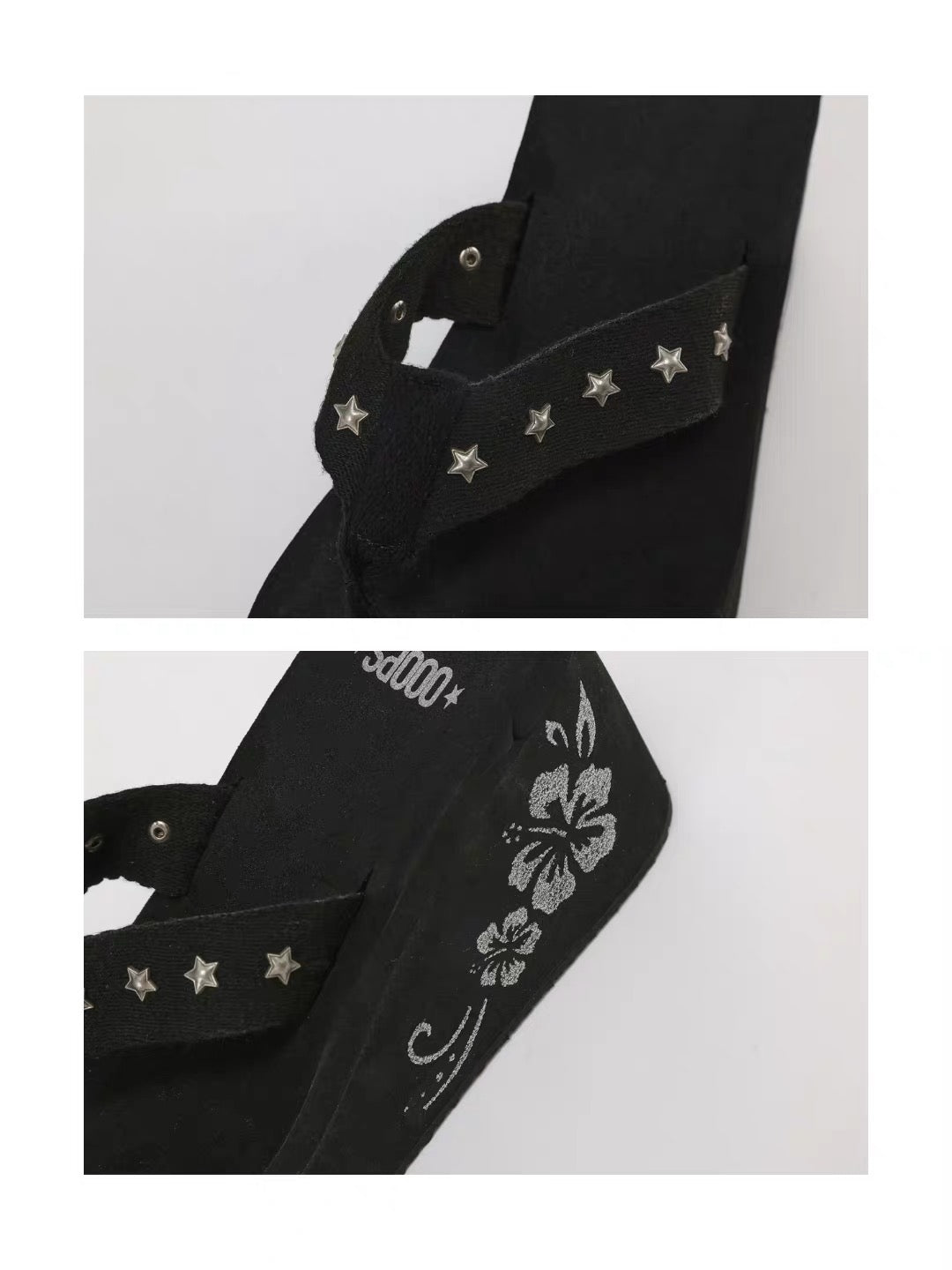 Ooops333 26SS 「SLAY！」Platform Wedge Flip Flop Sandals
